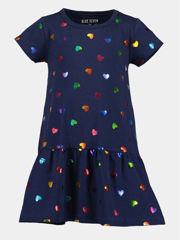 Blue Seven Blue Seven Haljina za svaki dan 721657 X Tamnoplava Regular Fit
