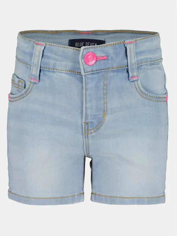 BLUE SEVEN Blue Seven Kratke traperice 740076 X Plava Regular Fit
