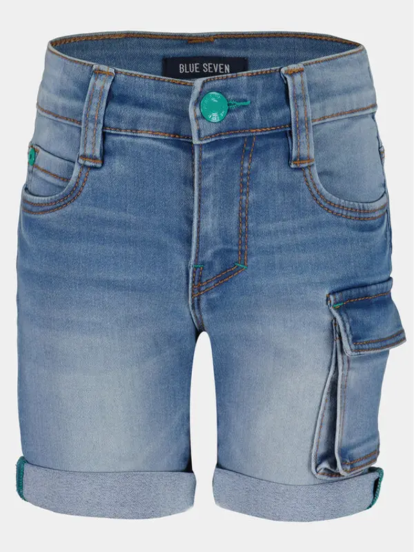 BLUE SEVEN Blue Seven Kratke traperice 840078 X Plava Regular Fit