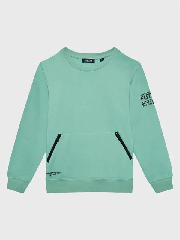 BLUE SEVEN Blue Seven Majica dugih rukava 670179 Zelena Regular Fit