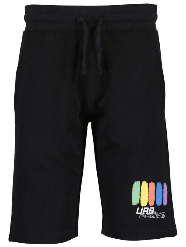 Blue Seven Blue Seven Sportske kratke hlače 633075 X Crna Regular Fit