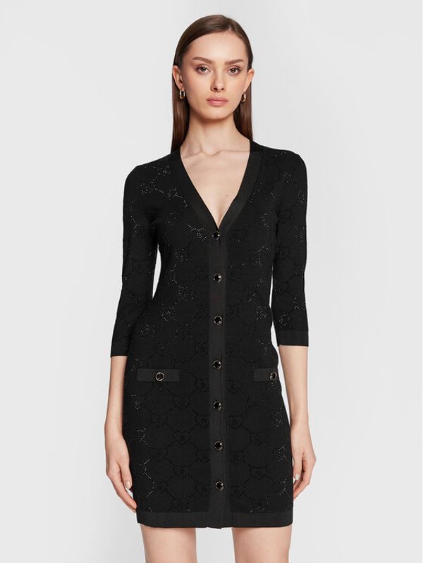 Blugirl Blumarine Blugirl Blumarine Džemper haljina RA3105-MA18F Crna Slim Fit