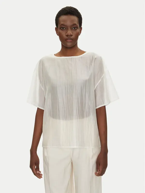 Bomboogie Bomboogie Majica SW9008TLYA5 Bijela Relaxed Fit