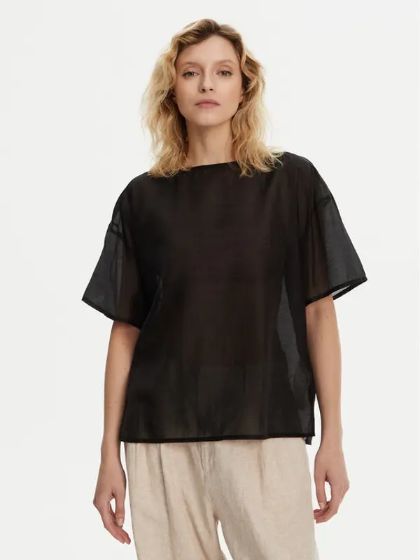 Bomboogie Bomboogie Majica SW9008TLYA5 Crna Relaxed Fit
