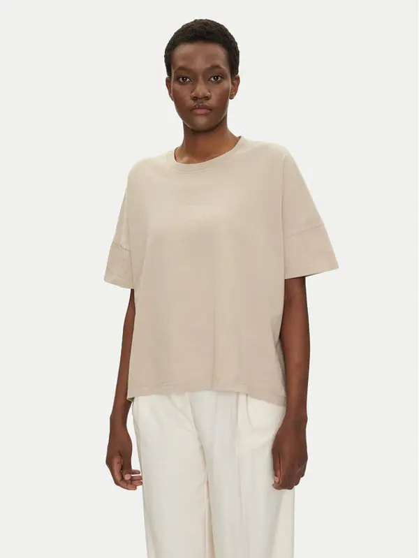 Bomboogie Bomboogie T-shirt TW7441TJOR5 Bež Relaxed Fit