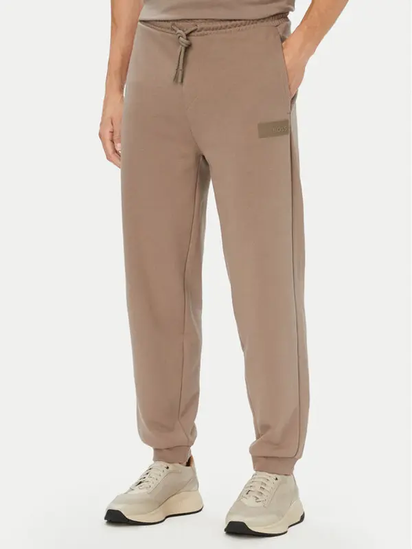 Boss BOSS Donji dio trenerke JT_Long 50564096 Tamno bež Relaxed Fit