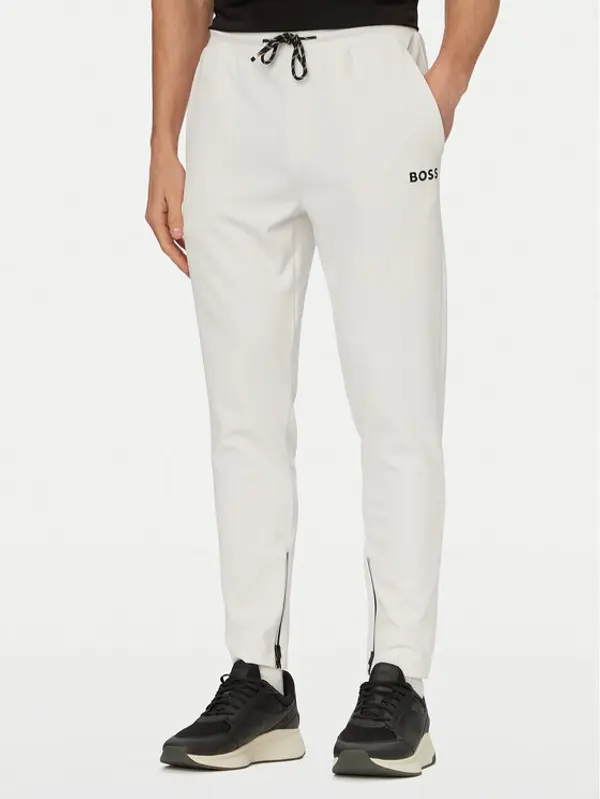 Boss BOSS Donji dio trenerke Toc Spin 50554379 Bijela Regular Fit