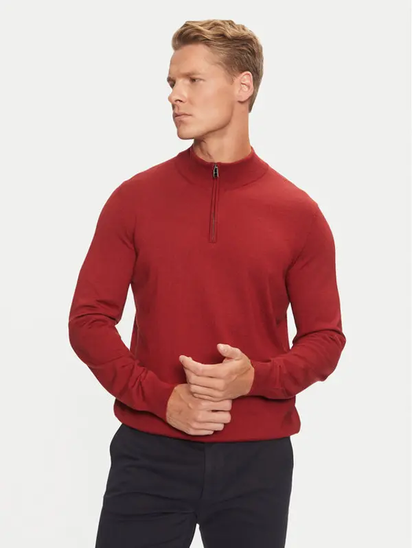 Boss Boss Džemper Ebenji 50528300 Crvena Regular Fit
