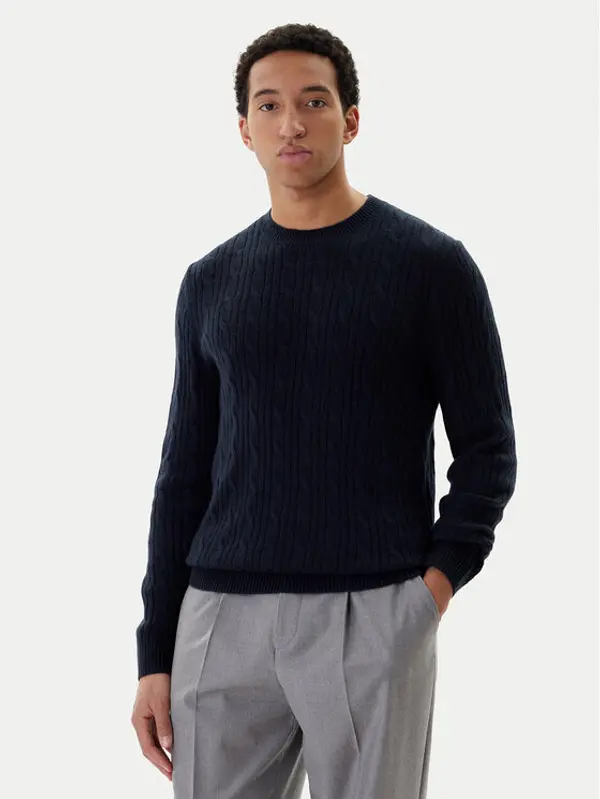 Boss BOSS Džemper H-Hetico 50549975 Tamnoplava Regular Fit