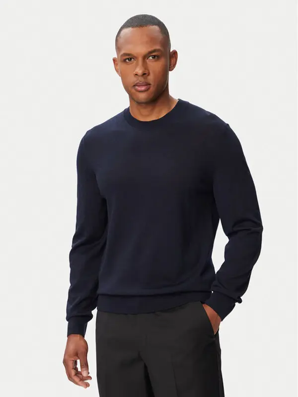 Boss BOSS Džemper H-Leno 50565469 Tamnoplava Regular Fit
