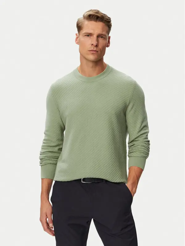 Boss BOSS Džemper H-Lofranco 50565565 Kaki Regular Fit