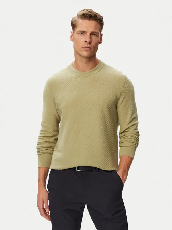 Boss BOSS Džemper H-Lofranco 50565565 Kaki Regular Fit