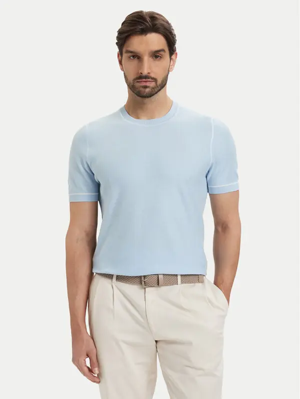 Boss BOSS Džemper H-Nalon 50560482 Plava Regular Fit