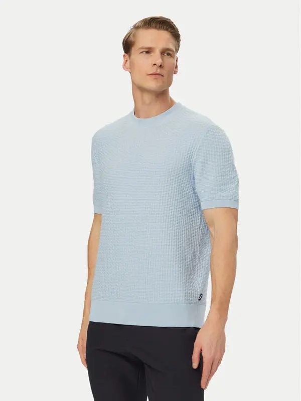 Boss BOSS Džemper H-Nilton 50560468 Svijetlo plava Regular Fit