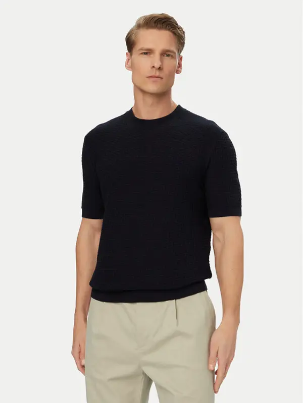 Boss BOSS Džemper H-Nilton 50560468 Tamnoplava Regular Fit