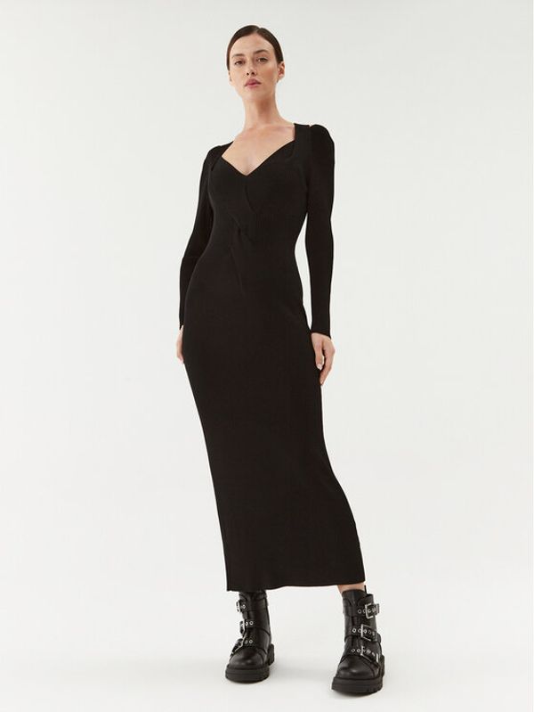 Boss Boss Džemper haljina Famelina 50493914 Crna Slim Fit