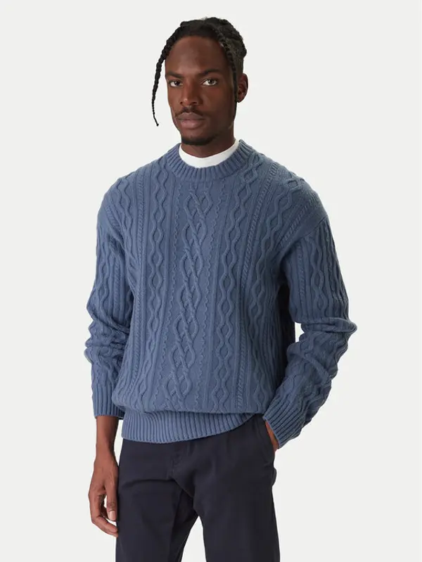 Boss BOSS Džemper Kableto 50548689 Tamnoplava Regular Fit