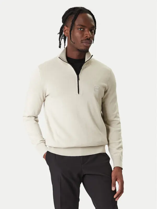 Boss BOSS Džemper Kanobix 50527585 Bež Regular Fit