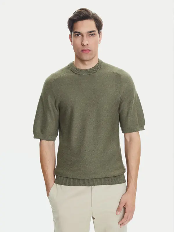 Boss BOSS Džemper Kencel 50545678 Zelena Regular Fit