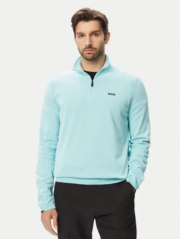 Boss BOSS Džemper KN Ever 50556146 Svijetlo plava Regular Fit