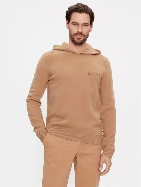 Boss Boss Džemper Mistico 50500676 Bež Regular Fit
