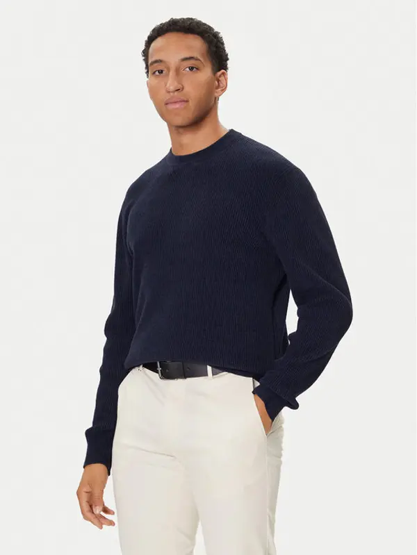 Boss BOSS Džemper P-Horso 50549989 Tamnoplava Regular Fit