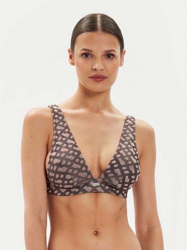 Boss Boss Gornji dio kupaćeg kostima Beatrix 50515551 Smeđa Regular Fit