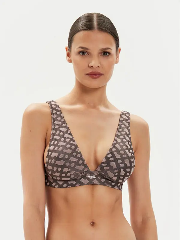 Boss Boss Gornji dio kupaćeg kostima Beatrix 50515551 Smeđa Regular Fit