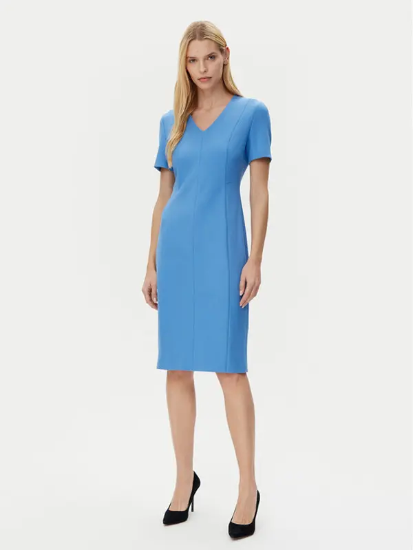 Boss BOSS Haljina za svaki dan Damaisa 50490044 Plava Slim Fit