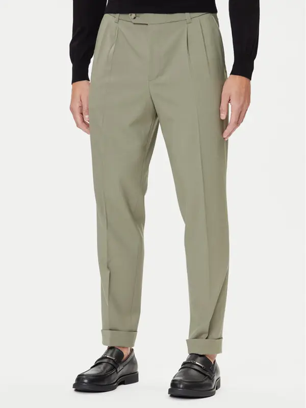 Boss BOSS Hlače C-Perin-DPL 50545822 Zelena Tapered Fit