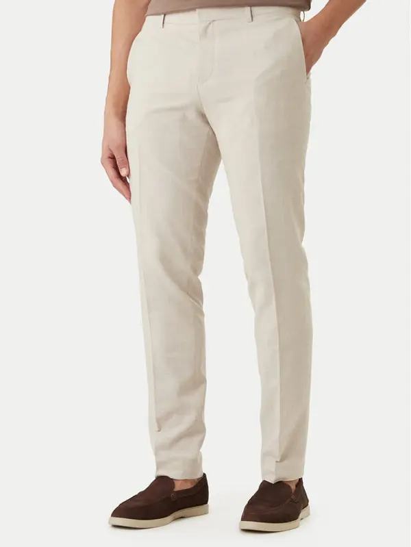 Boss BOSS Hlače H-Genius-253 50561874 Bež Slim Fit