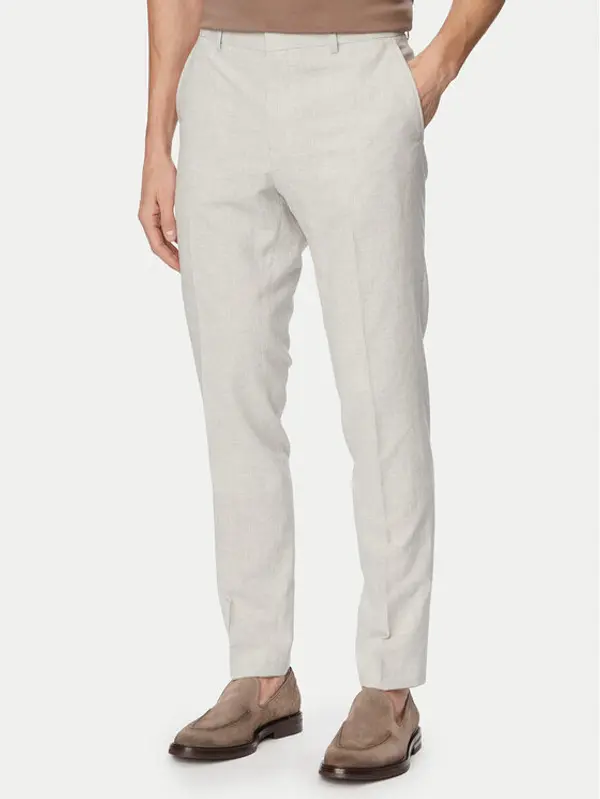 Boss BOSS Hlače H-Genius-253 50561874 Siva Slim Fit