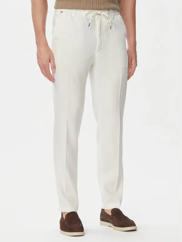 Boss BOSS Hlače H-Kanel 50557859 Bijela Regular Fit