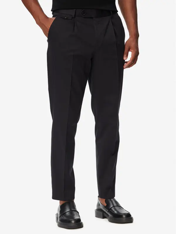 Boss BOSS Hlače H-Perin 50567533 Tamnoplava Tapered Fit