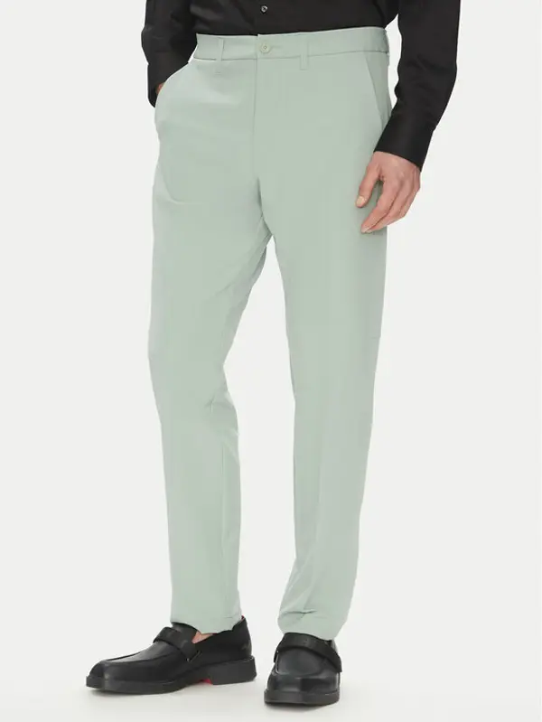 Boss BOSS Hlače T_Commuter-Slim 50534303 Zelena Slim Fit