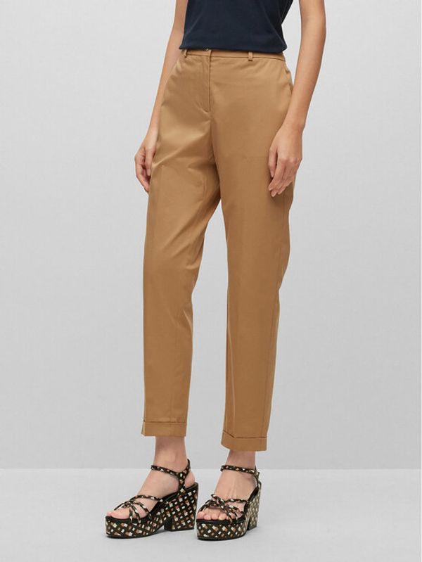 Boss Boss Hlače Tachinoa 50490057 Bež Regular Fit