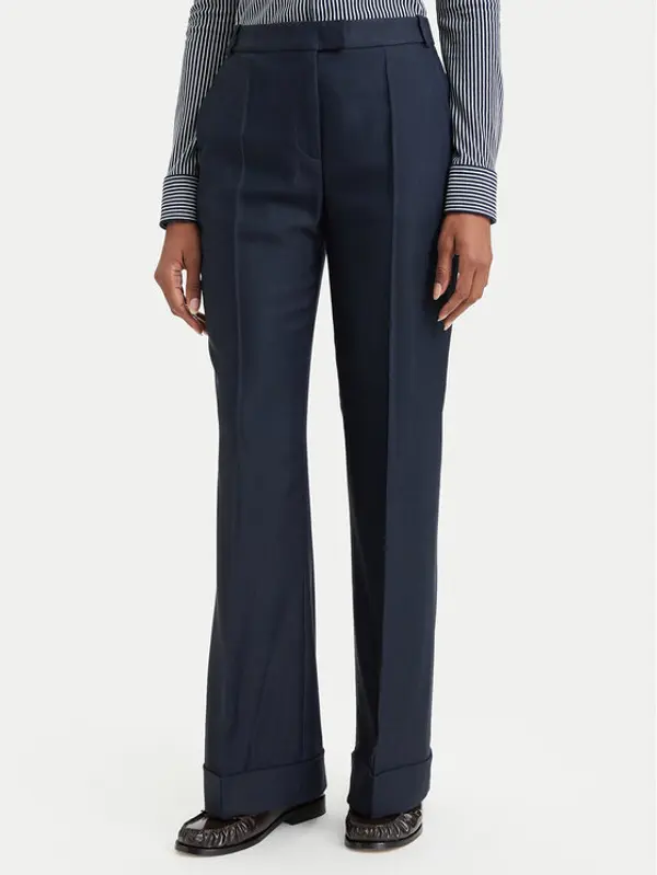 Boss BOSS Hlače Talia5 50564488 Tamnoplava Regular Fit