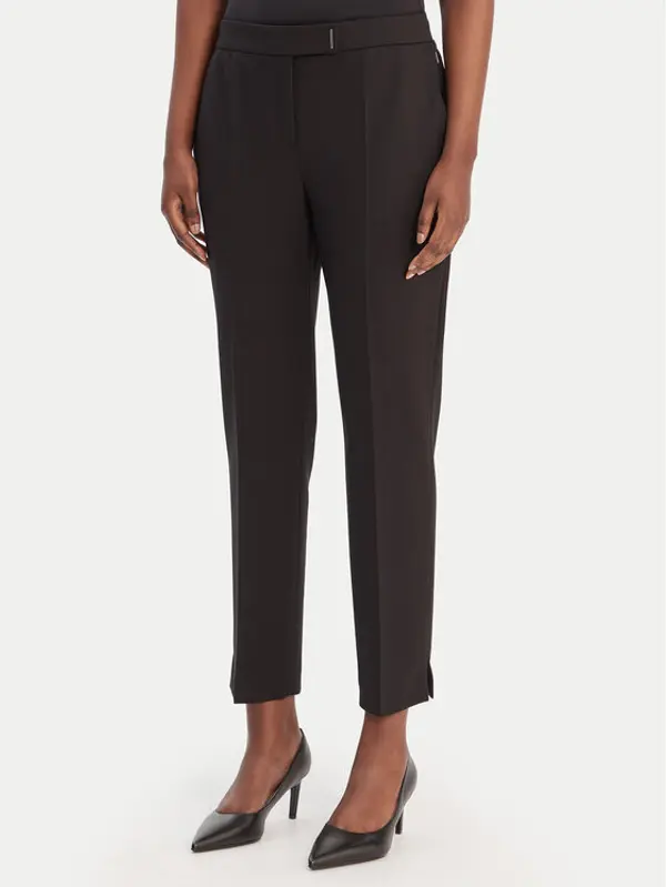 Boss BOSS Hlače Tapria-Crop 50556341 Crna Slim Fit