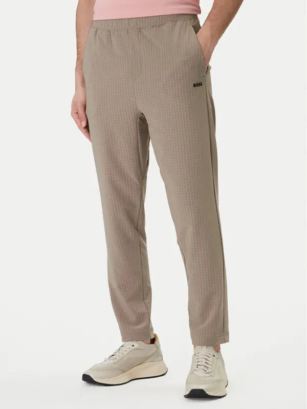 Boss BOSS Hlače Terrace 50558503 Bež Tapered Fit