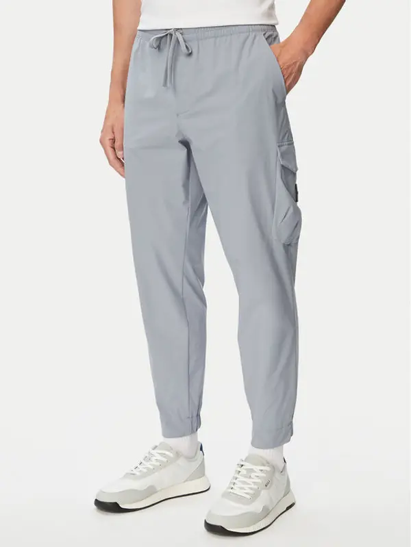 Boss BOSS Kargo hlače T_Urbanex-CargoLight 50508339 Tamno siva Tapered Fit