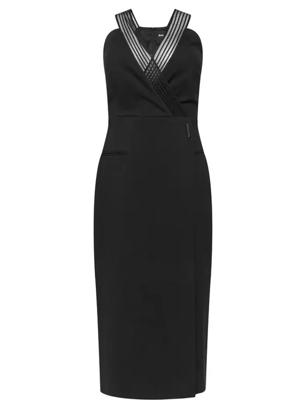 Boss BOSS Koktel haljina Daliyah 50548103 Crna Slim Fit