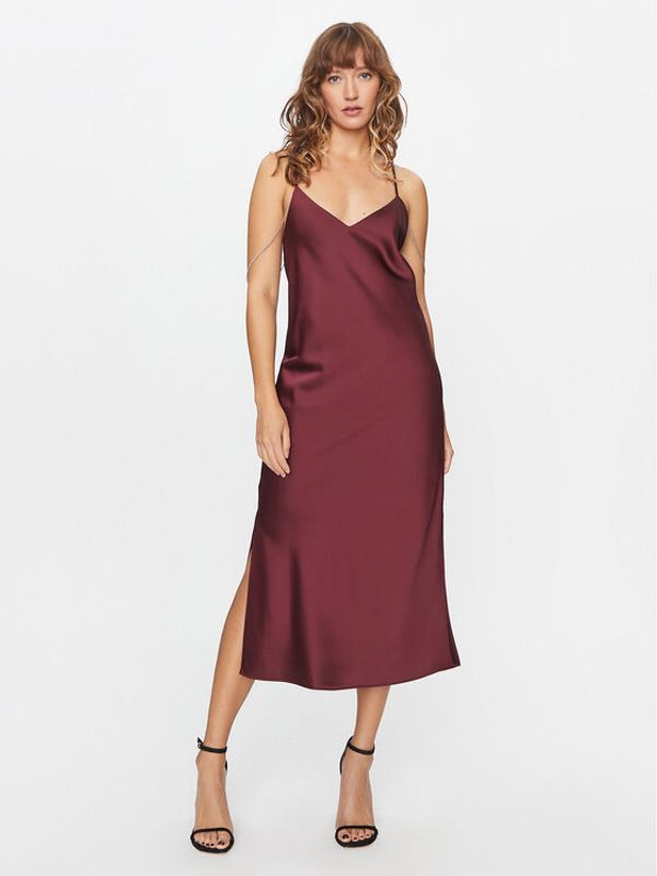 Boss Boss Koktel haljina Dechana 50482508 Tamnocrvena Slim Fit