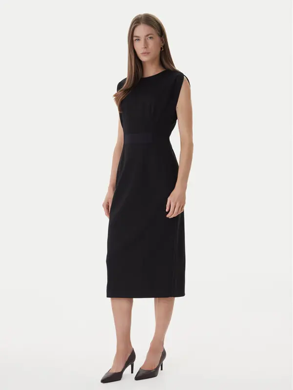 Boss BOSS Koktel haljina Detira1 50551898 Crna Slim Fit