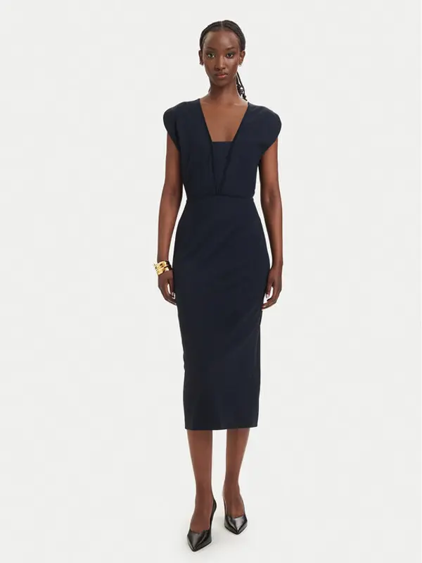 Boss BOSS Koktel haljina Dorlita 50563851 Tamnoplava Slim Fit