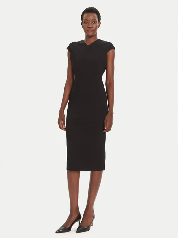 Boss BOSS Koktel haljina Dulisa 50541987 Crna Slim Fit