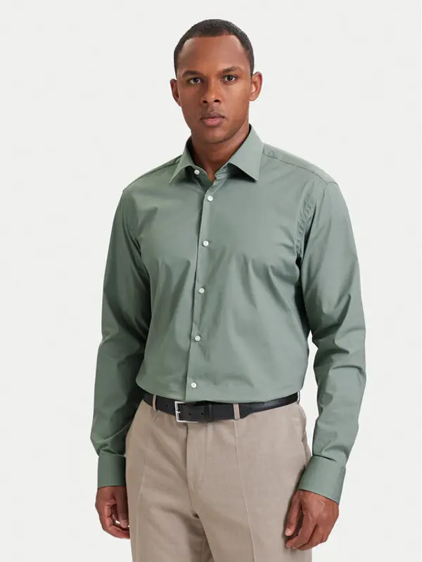 Boss BOSS Košulja 50473265 Svijetlo zelena Regular Fit