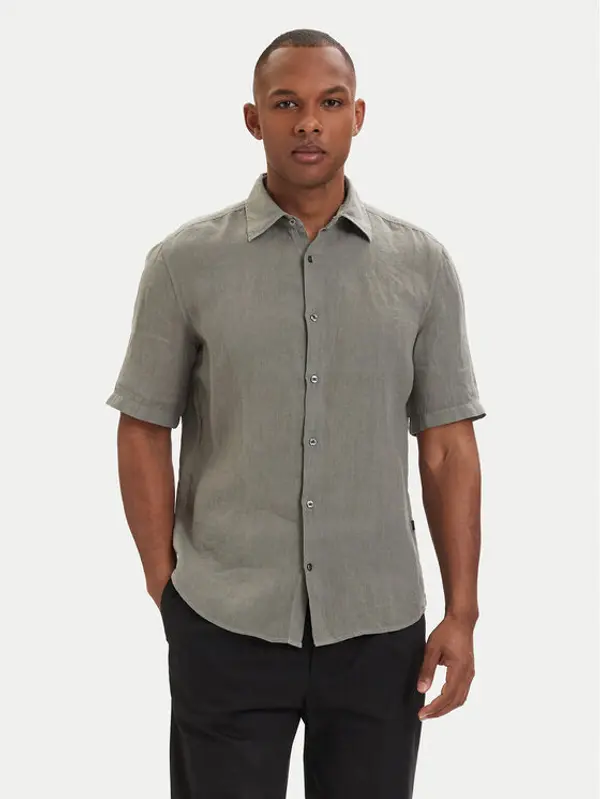 Boss BOSS Košulja 50537382 Tamno siva Regular Fit