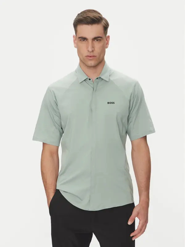 Boss BOSS Košulja Excurse 50540196 Zelena Regular Fit