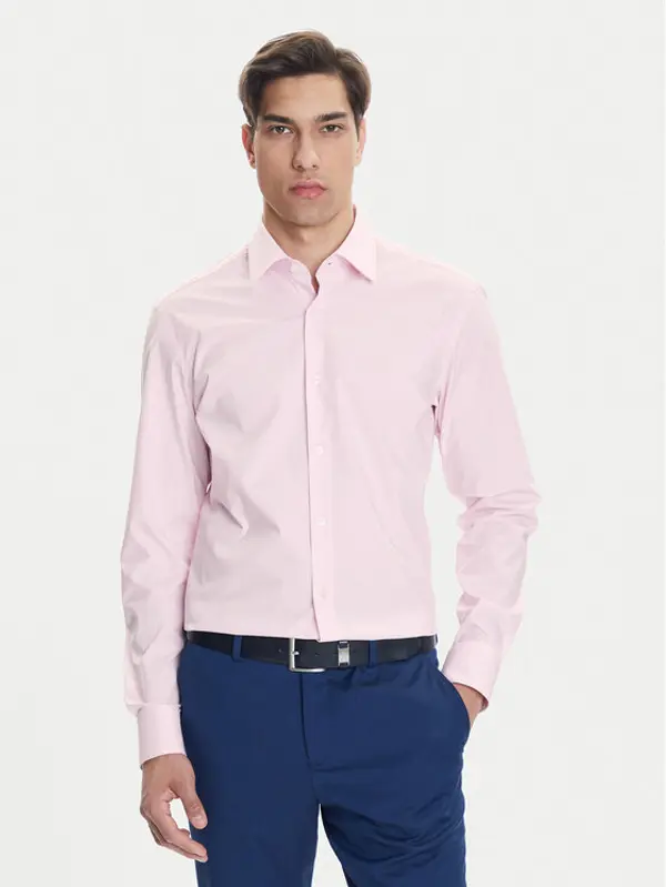 Boss BOSS Košulja H-Hank 50469345 Ružičasta Slim Fit