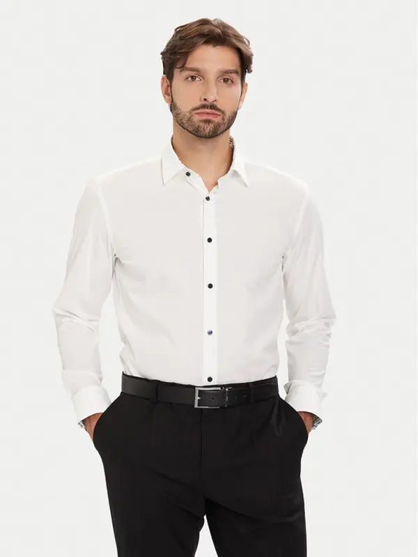 Boss BOSS Košulja H-Hank 50549930 Bijela Slim Fit